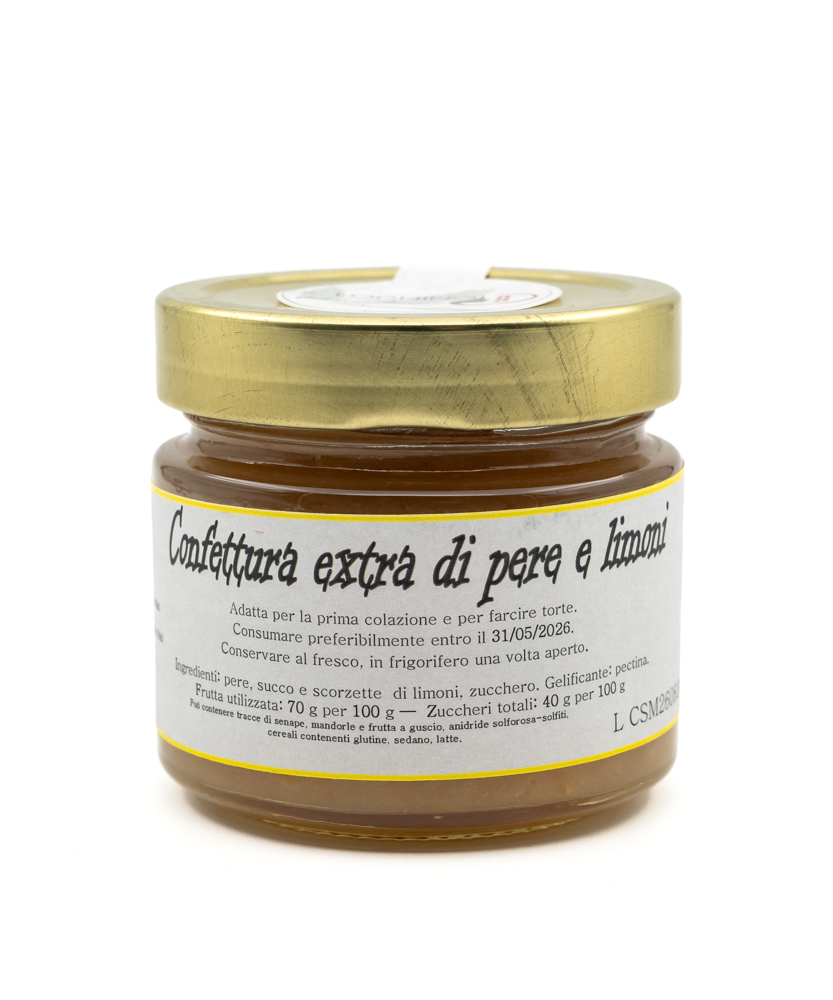 Vendita online Confettura extra di pere e limoni 195g