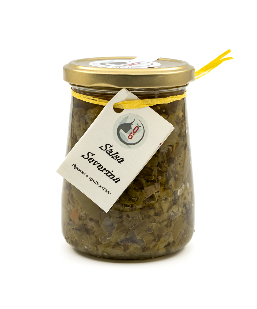 Vendita online Salsa severina: peperoni e cipolle sott'olio 295g
