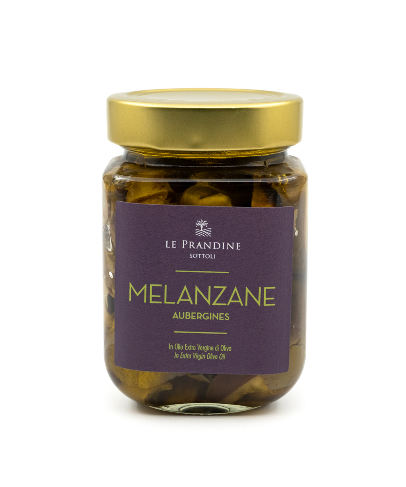 Aubergines in extra virgin olive oil