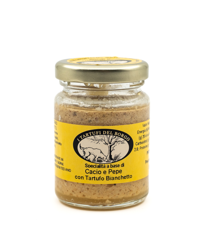 Cheese and Pepper with Bianchetto Truffle