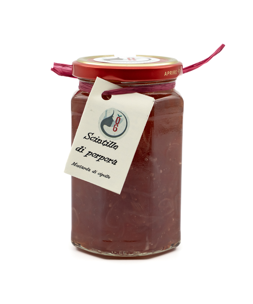 Purple sparks: onion mustard