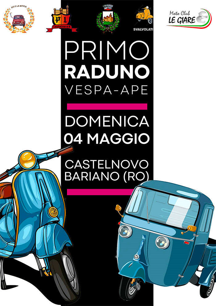 Latteria Mogliese sponsor del Primo Raduno Vespa - Ape